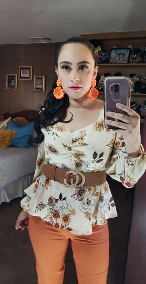 Image of Edith Flower Blouse 