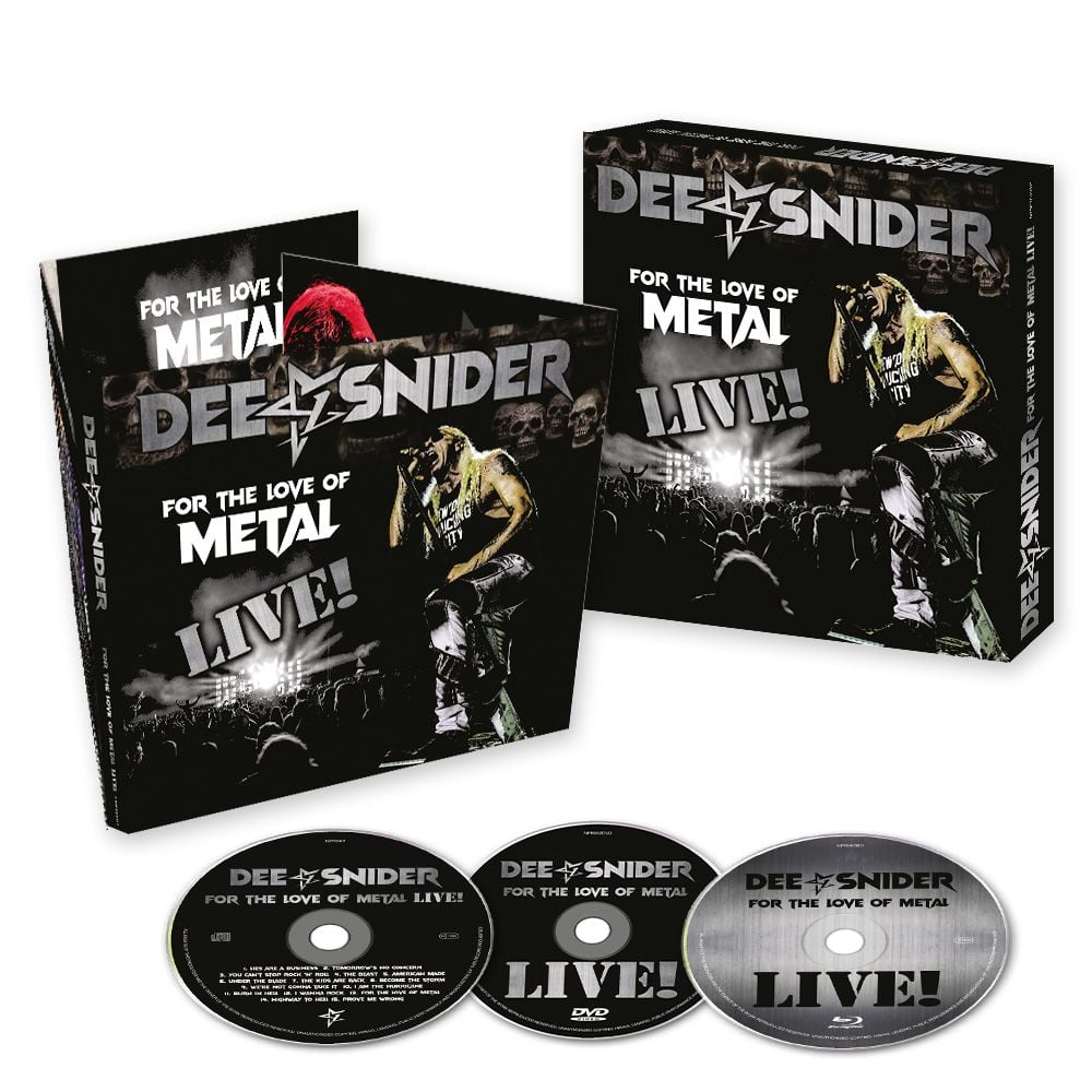 Image of DEE SNIDER - For The Love Of Metal - Live! - CD/DVD/BLU-RAY BOX SET