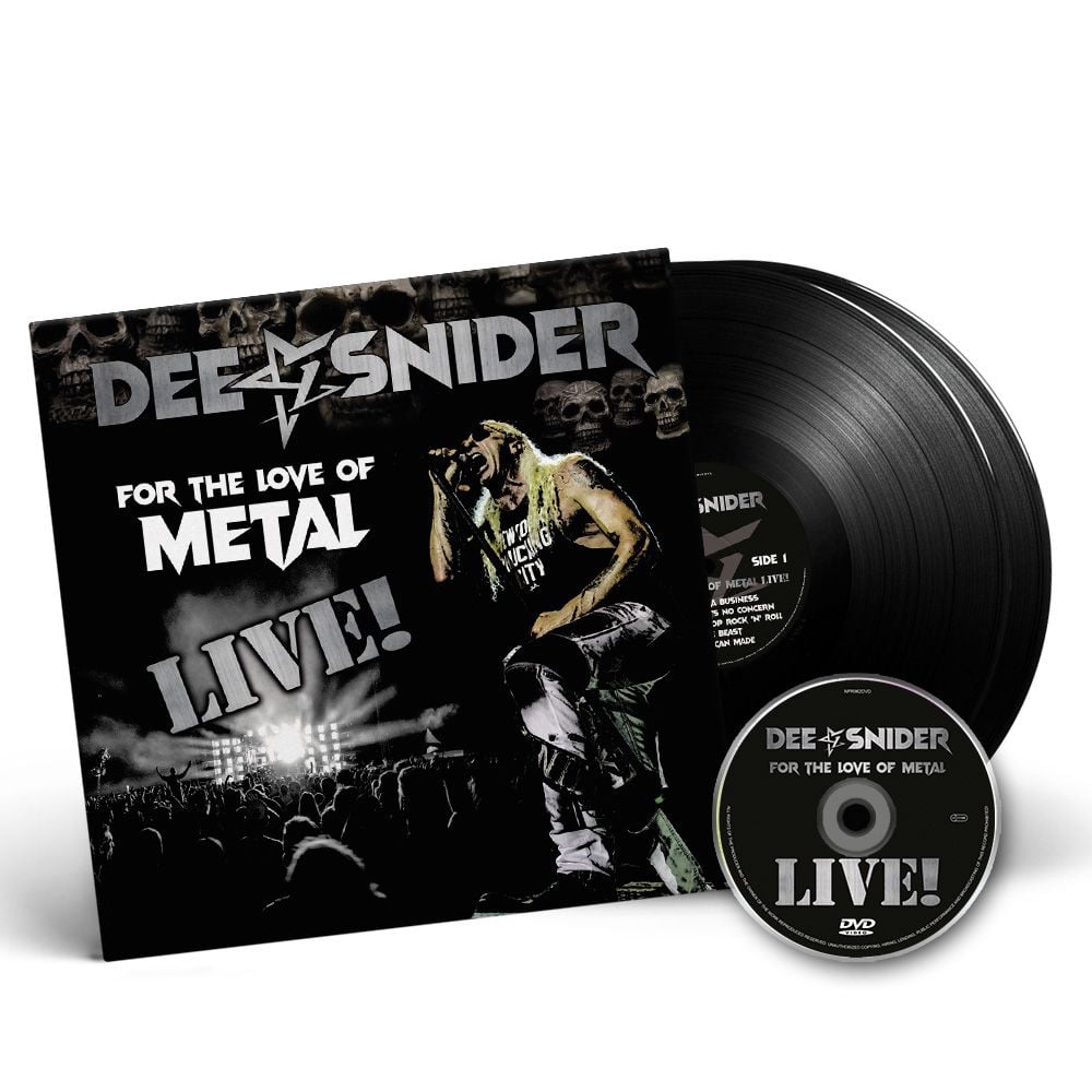 Image of DEE SNIDER - For The Love Of Metal - Live! - 2LP G/FOLD VINYL + DVD SET - ONLY 1 IN STOCK
