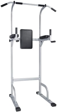 Diophros Power Tower Pull Up Bar, Adjustable Height Pull Up & Dip Station Multi-Function Home Gym St