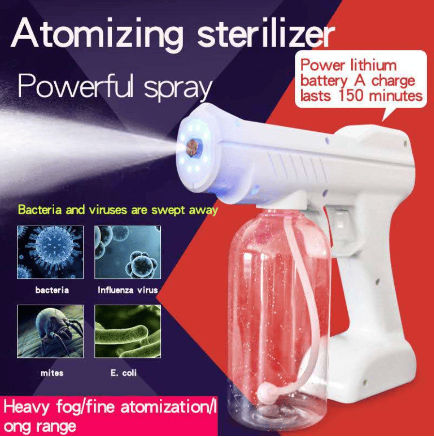 Nano Spray Disinfection Atomizing Gun (Cordless)