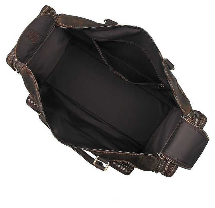 50L Extra Large Vintage Leather Travel Bag Duffle Luggage Bag JWD7317 | MoshiLeatherBag ...