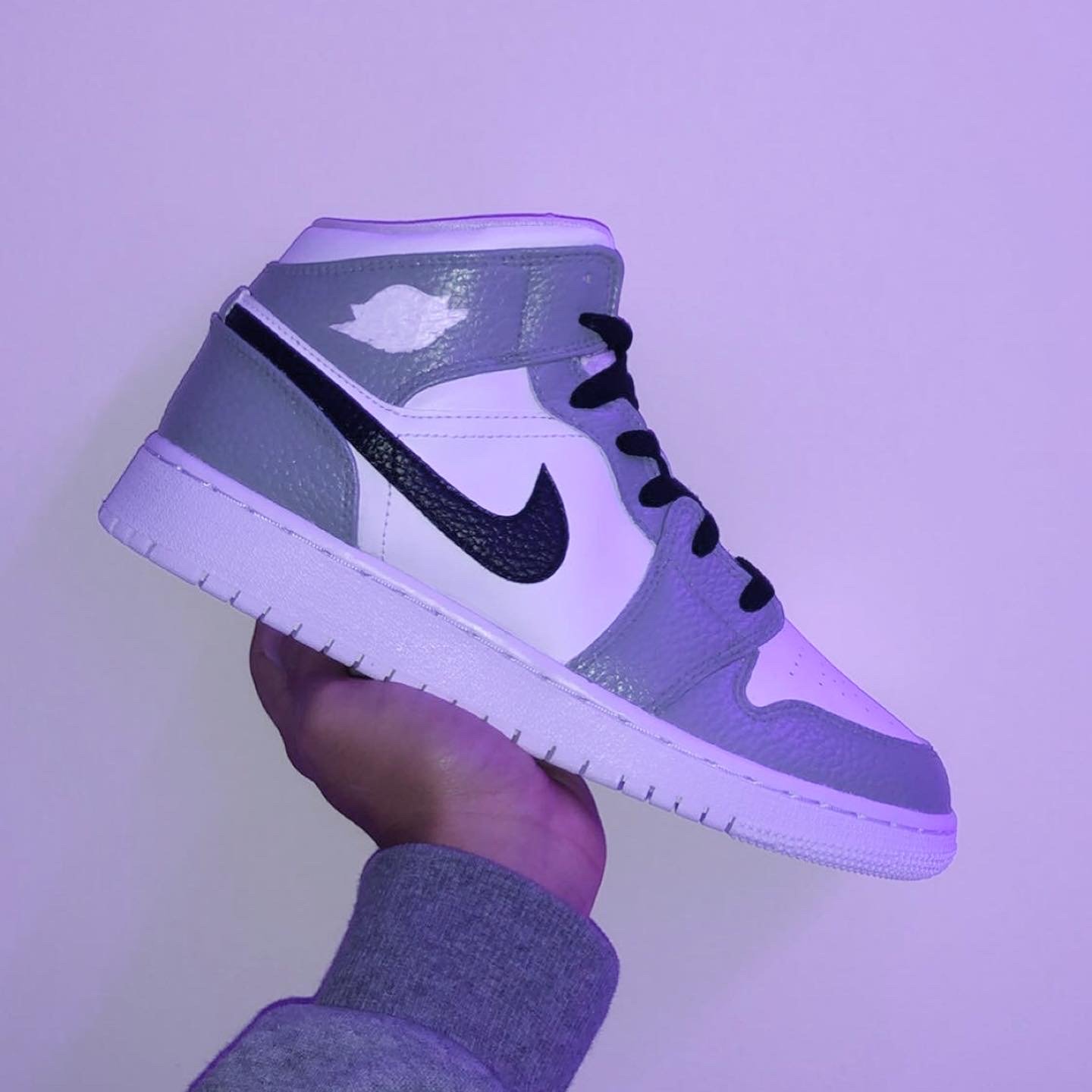 smoke grey jordan 1 custom