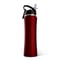 Image of AMG 26oz Stainless Sport Bottle with Straw Red