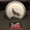 Wolf or Husky Howling Hitch Cover - Two Layer - Style 3