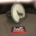 Wolf or Husky Howling Hitch Cover - Two Layer - Style 3