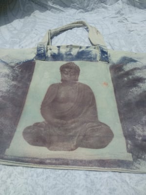 Vam Chakra Buddha Zipper Bag with Inner Pocket