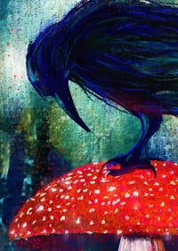 Image 3 of Crow Flight Giclée Art Print 