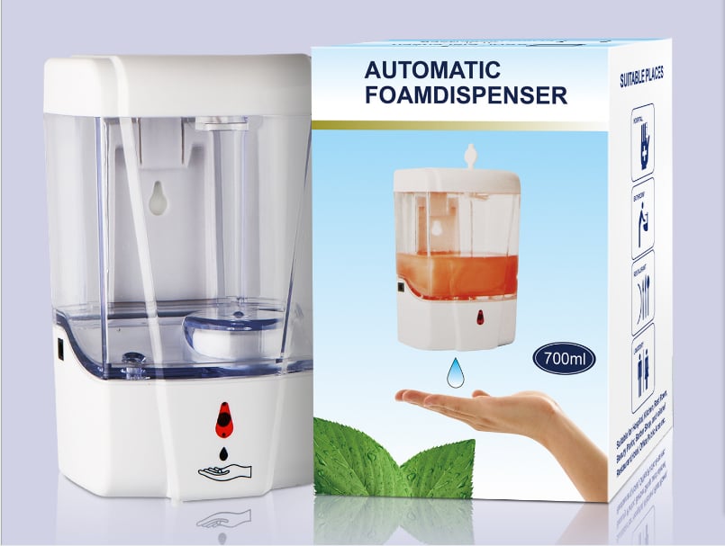 Touch-Free Liquid Hand Sanitizer/Soap Dispenser (Wall mount)