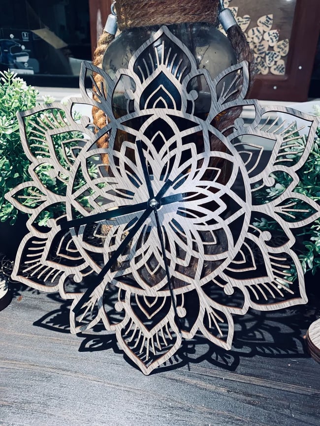 Mandala Wall Clock #1