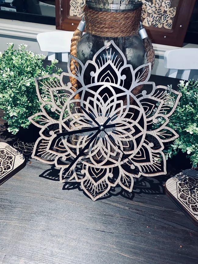 Mandala Wall Clock #1