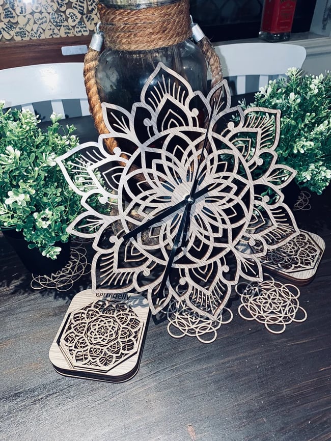 Mandala Wall Clock #1