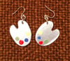 Paint Palette Ear rings.
