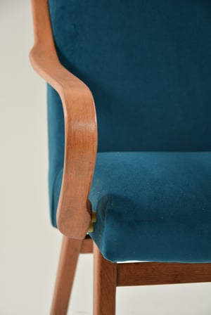 Image of Fauteuil TON bleu canard