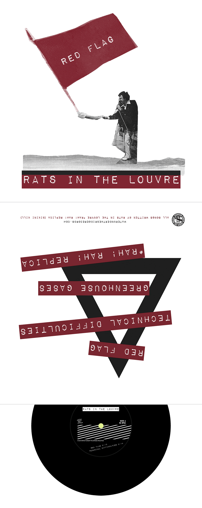 RATS IN THE LOUVRE - Red Flag → 7" ep