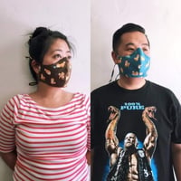 Image 4 of Denim-look chambray masks