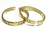 Cuban link cuff bangle 