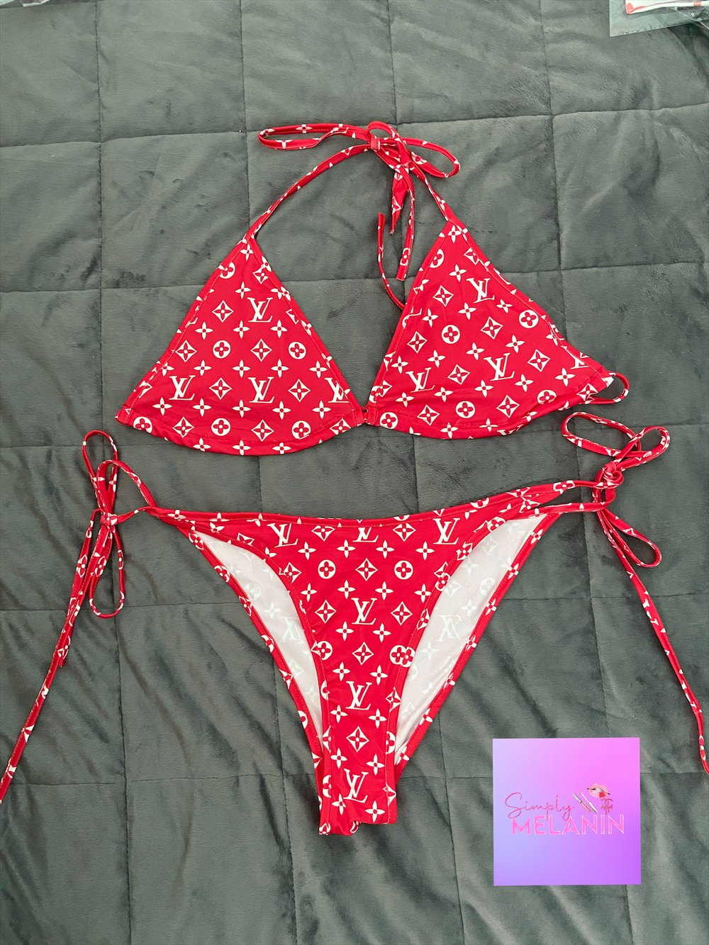 Louis Vuitton Inspired Bikini Swimsuit LV Bikini Louis -  Singapore