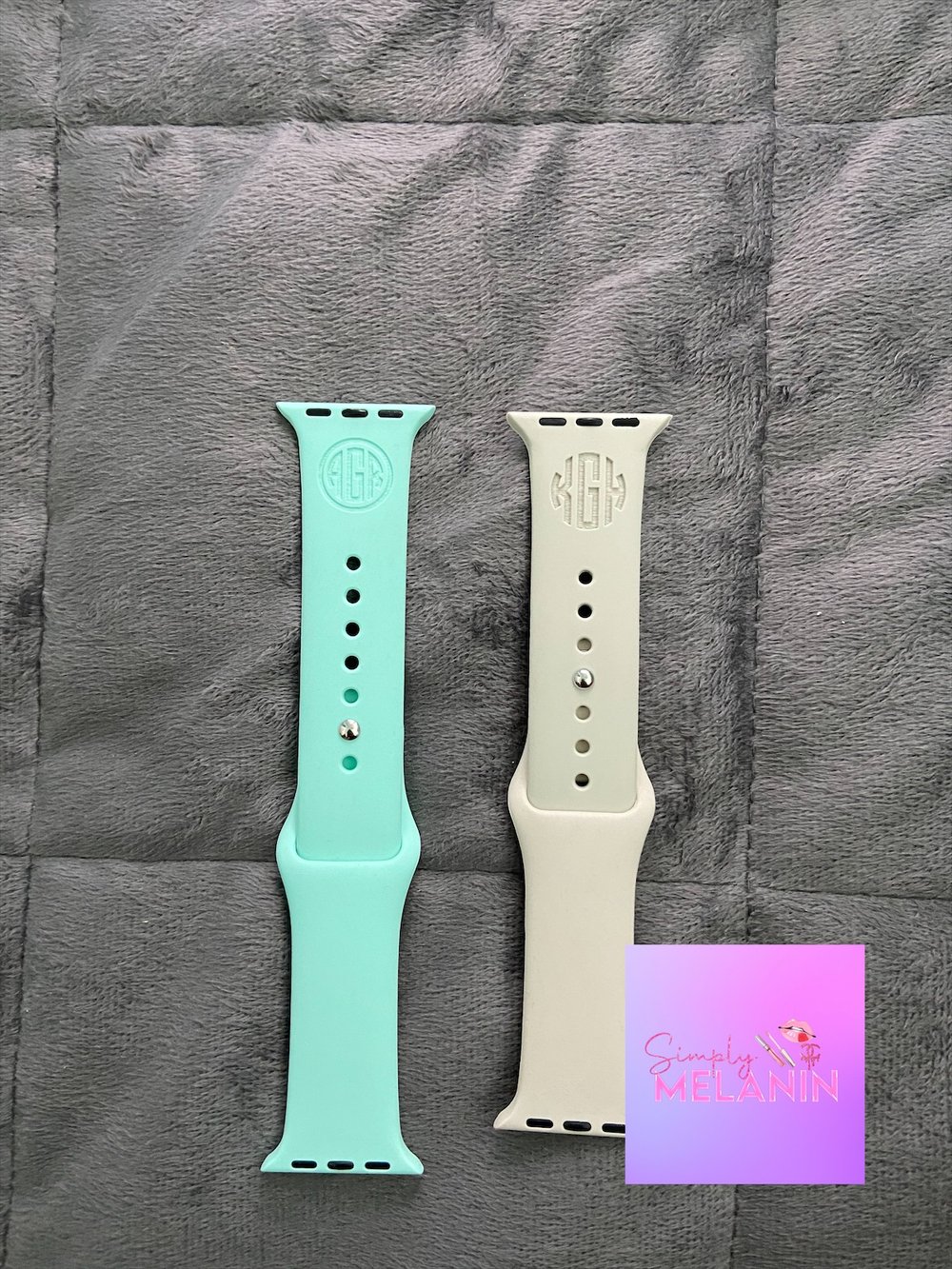 Image of monogrammed apple watch bands 🖤.