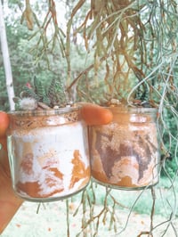 Earth Jars, Magic Marble Edition. Set of Two.