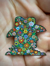 Image 1 of “The First Cowboy to Ever Get Stoned with the Hippies” Enamel Pin