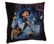 Image of Throw Pillow made of recycled vintage Garth Brooks tshirt