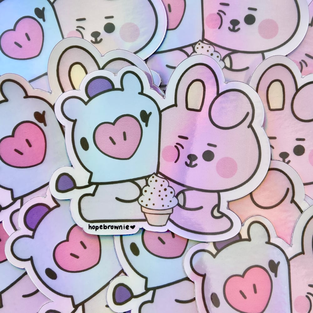 Image of team mint choco! sticker