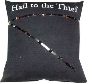 Image of Radiohead Pillow Made Out of Vintage "Hail To The Thief" Tshirt