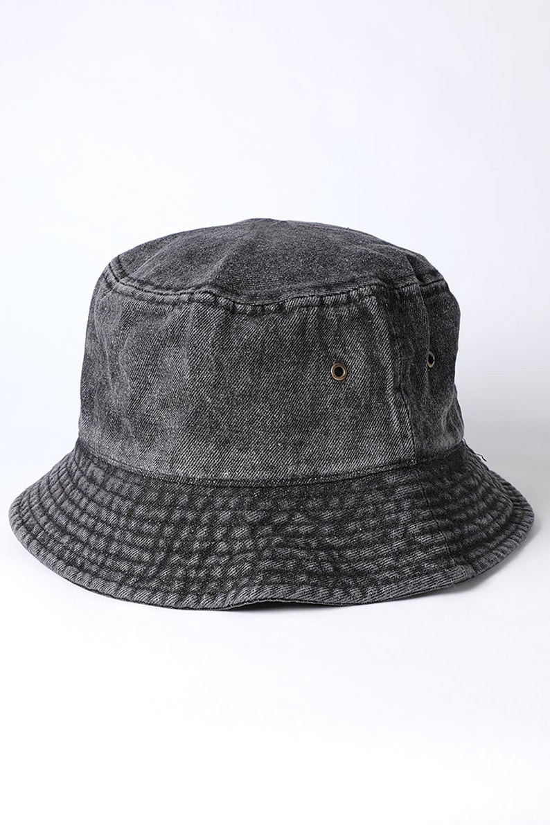 Glam Couture Boutique — Denim Bucket Hat (Black)