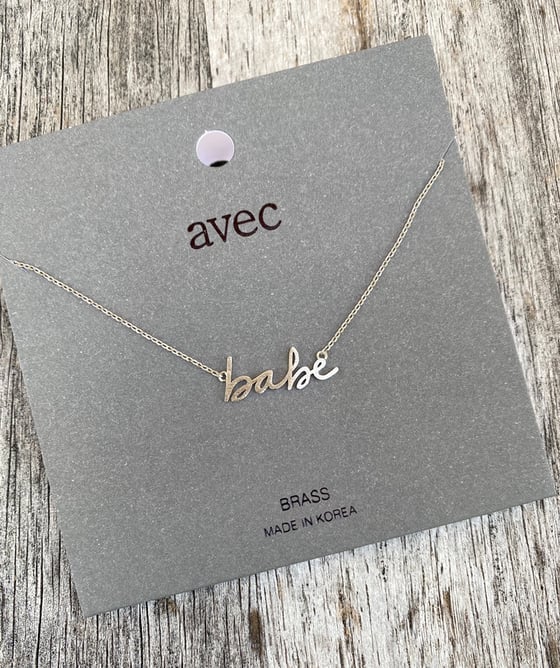 Image of Babe necklace 