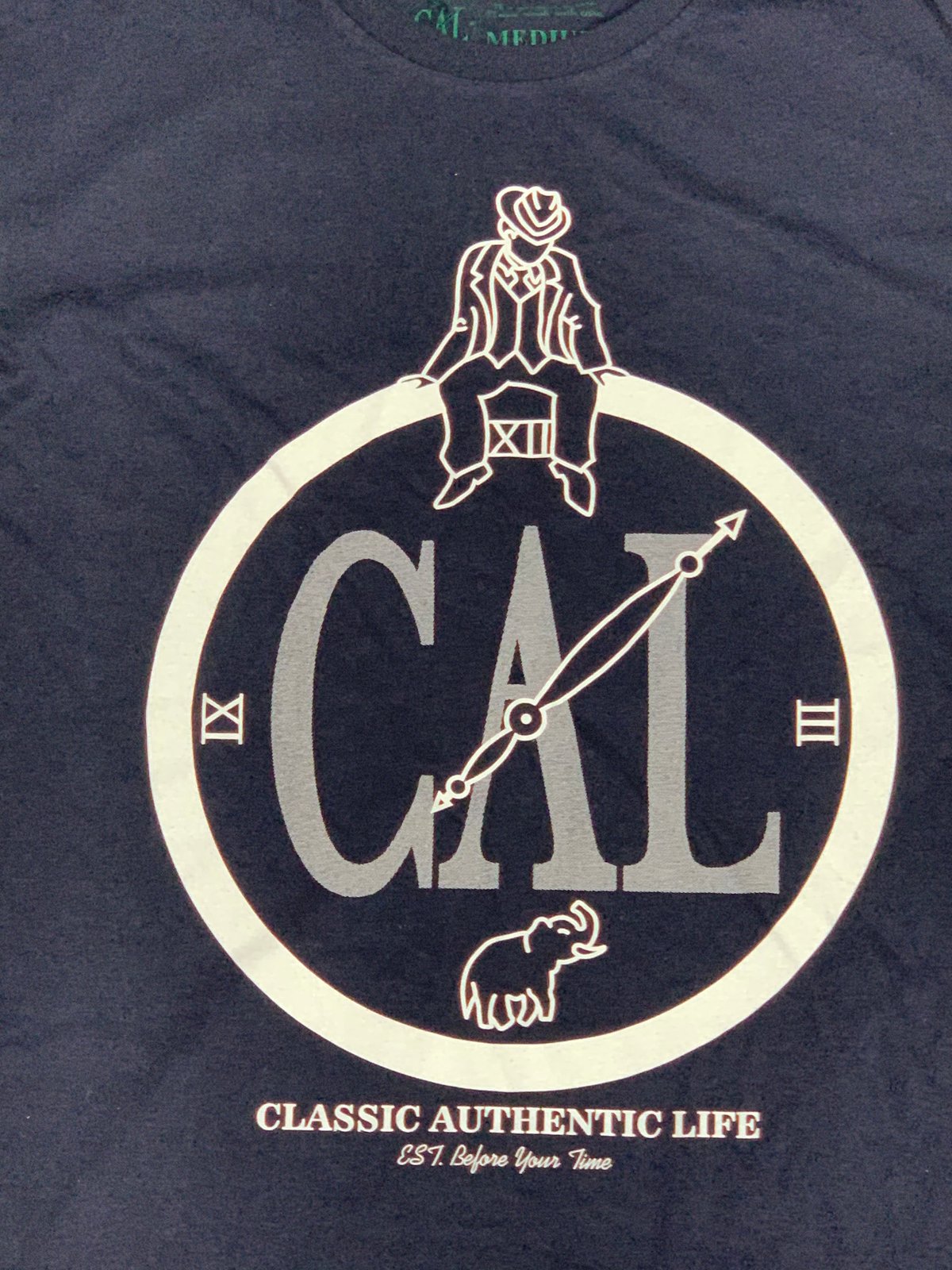 Image of CAL Signature Shirt Navy/White