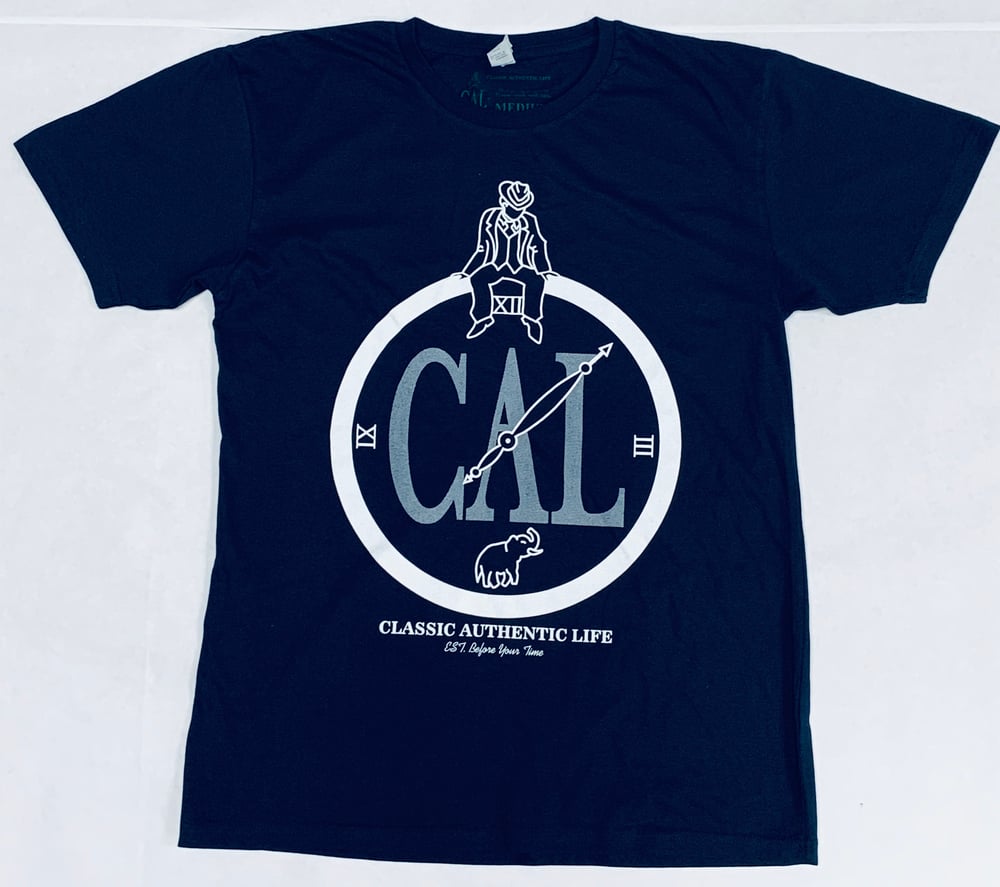 Image of CAL Signature Shirt Navy/White
