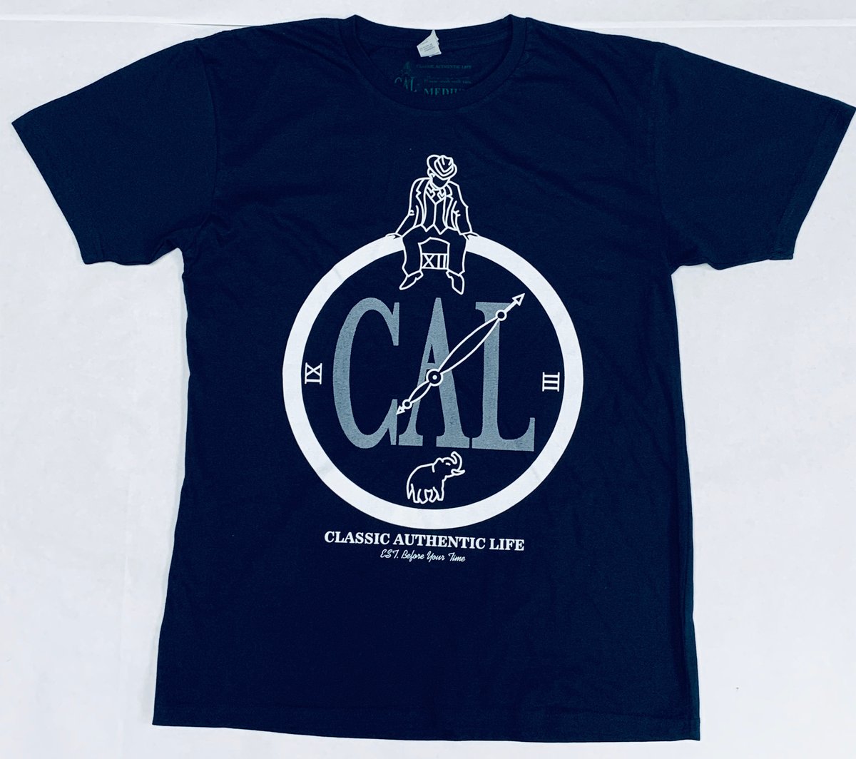 Image of CAL Signature Shirt Navy/White