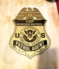 CBP Border Patrol metal badge