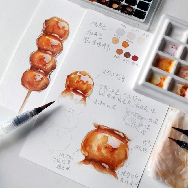 Watercolor and Digital Art Class