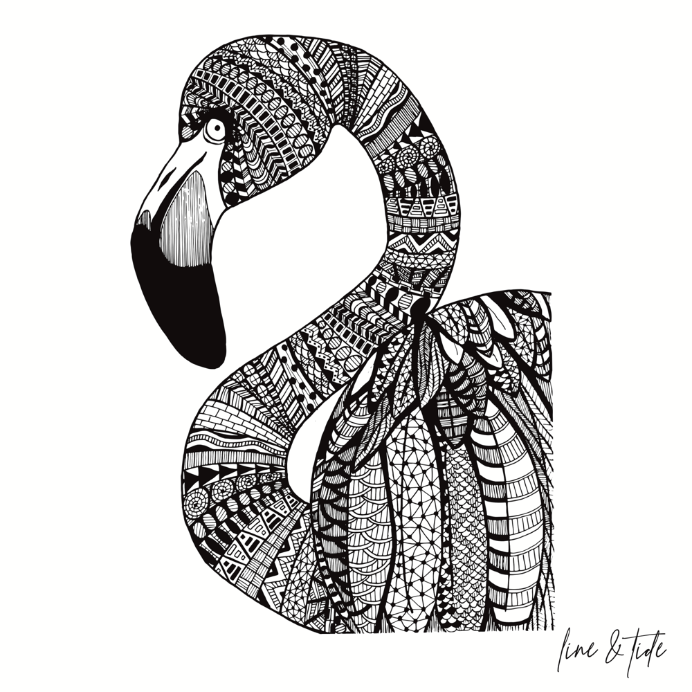 Image of Flamingo Print