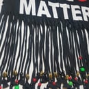 Image 2 of Black Lives Matter Golden Beaded Cowrie Upcycled Statement T-Shirt 
