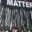 Image 2 of Black Lives Matter Golden Beaded Cowrie Upcycled Statement T-Shirt