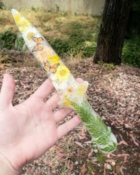 Floral and Butterfly Resin Dagger