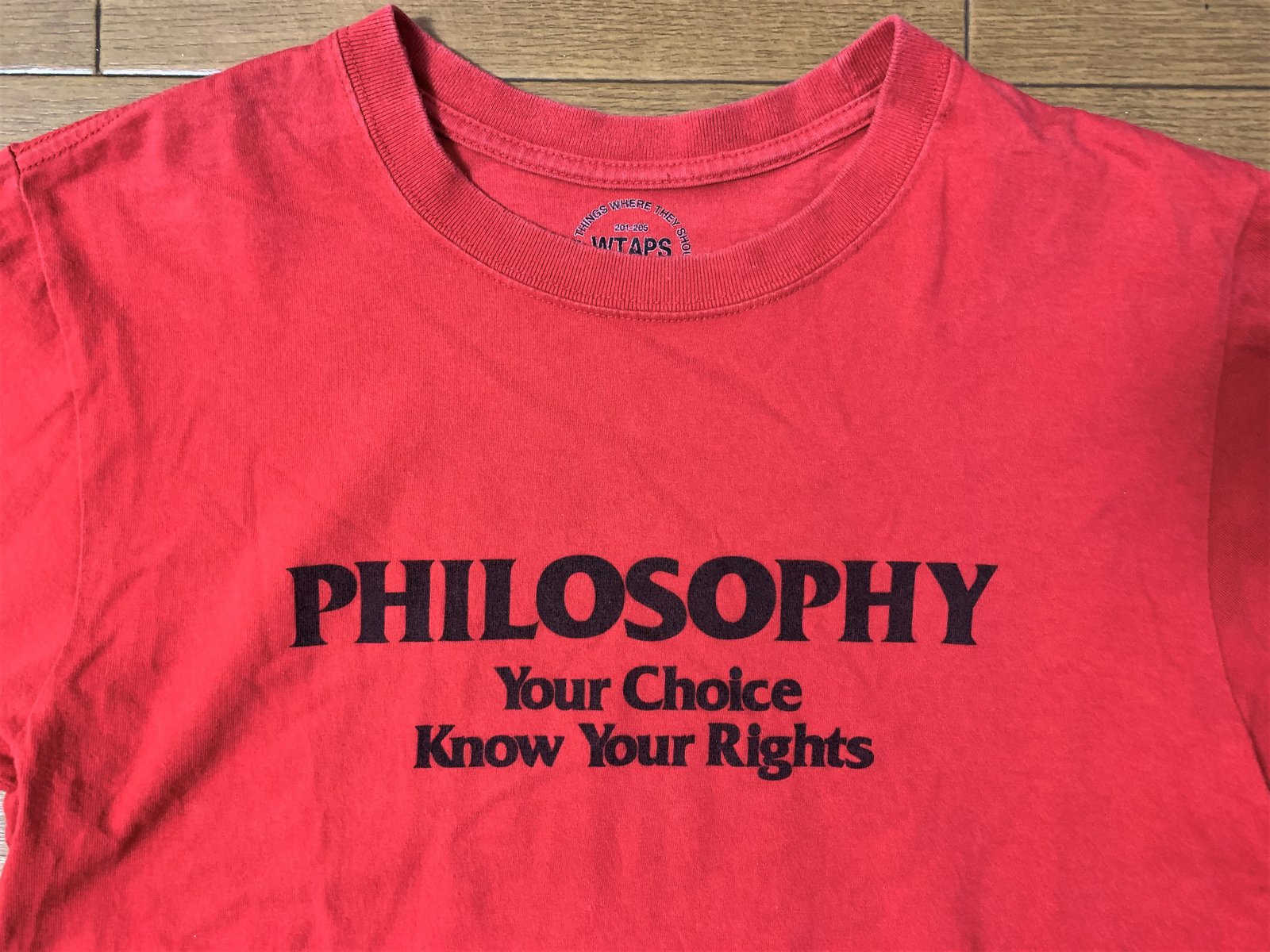 Wtaps 2013ss Philosophy printed t-shirt, size S | Yakousei Shop