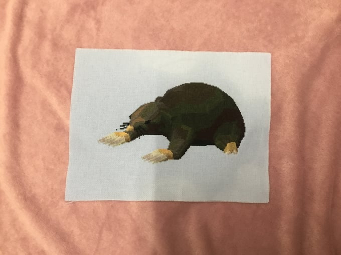 Image of OSRS Giant Mole Cross Stitch