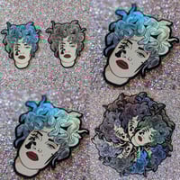 Bad Ass Medusa Holographic Snakes Sticker