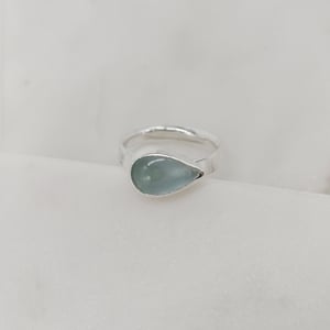 Image of Aquamarine Teardrop Ring