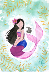 Mulan Mermaid- Still 11 x 14" Print