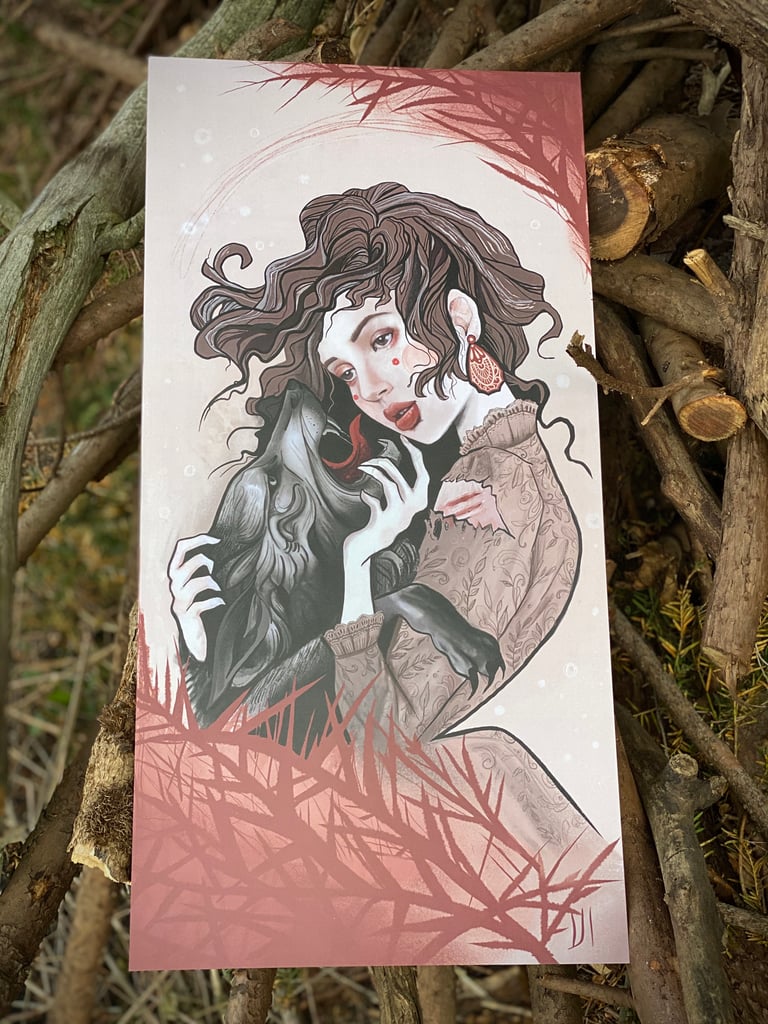 Dancing with the Wolf- 30x60 Image 2