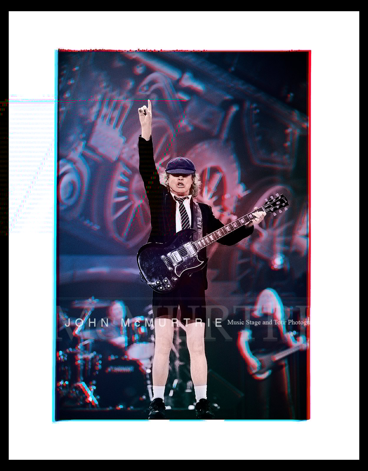 ANGUS YOUNG AC/DC / JOHN McMURTRIE MUSIC PRINTS