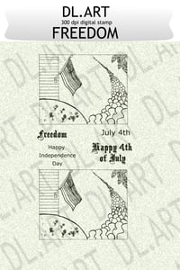 DL.ART Digital Stamp Freedom