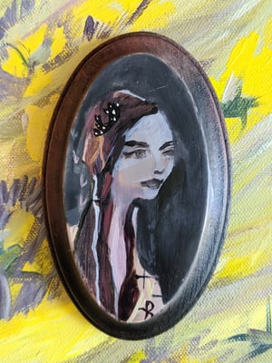 Image of Eternal sunshine, blue ghost girl , original painting 