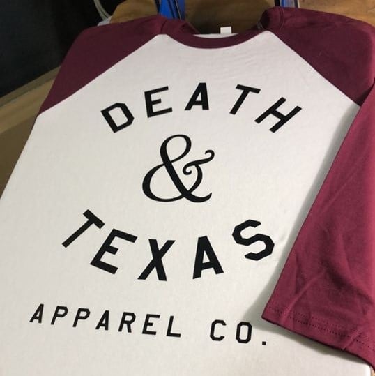 Image of Death and Texas Raglan