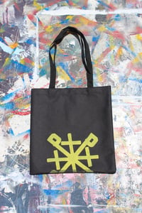 Image of bag up tote bag in black 